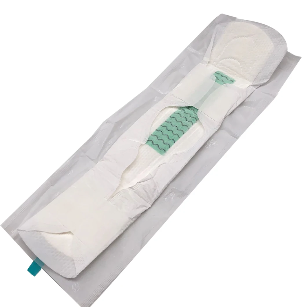 Ultra Thin Biodegradable Sanitary Napkin OEM Sanitary Pad Lady Organic Cotton Topsheet