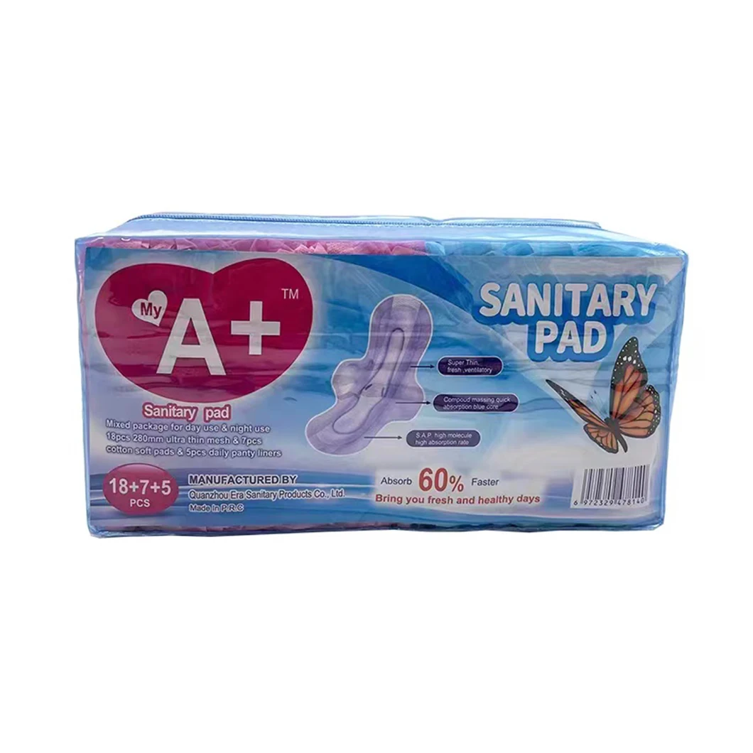 Female Sanitary Pads Free Sample Cheap Price Soft Private Label Cotton Sanitary Napkins Lady Pads Sanitary Pads