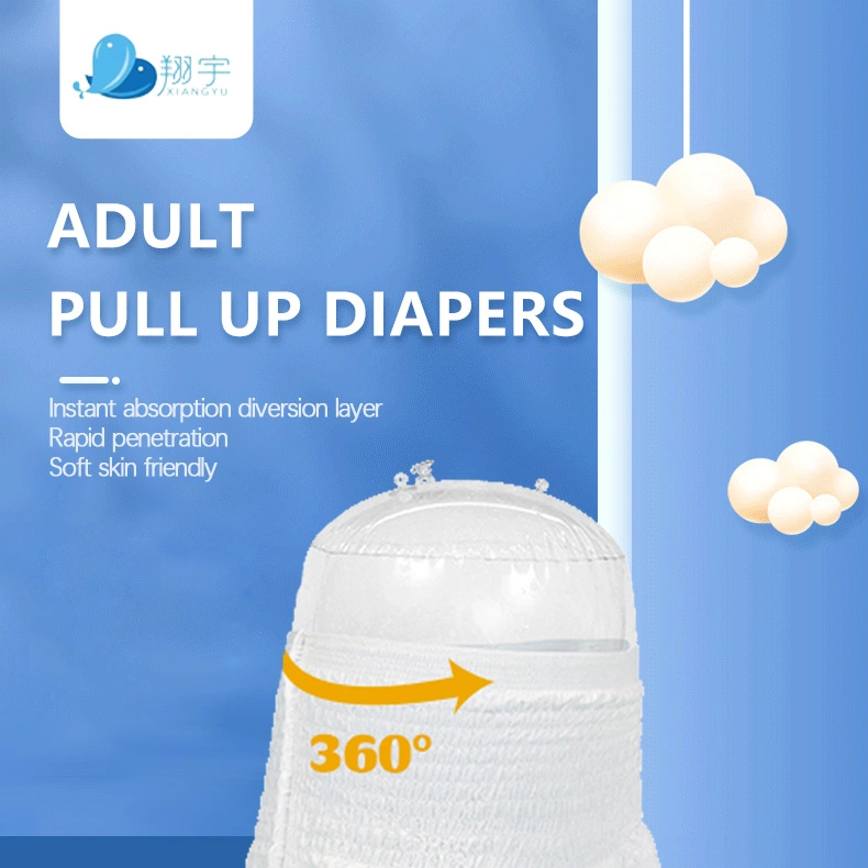Soft Breathable Absorption Disposable OEM Japanese Adult Diaper Pull up Pants