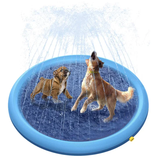 Aufblasbare Haustier-Wasserspielmatte, Outdoor-Sprinkler, Hundespritzpad